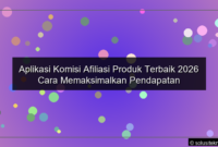 Read more about the article Aplikasi Komisi Afiliasi Produk Terbaik 2026 Cara Memaksimalkan Pendapatan